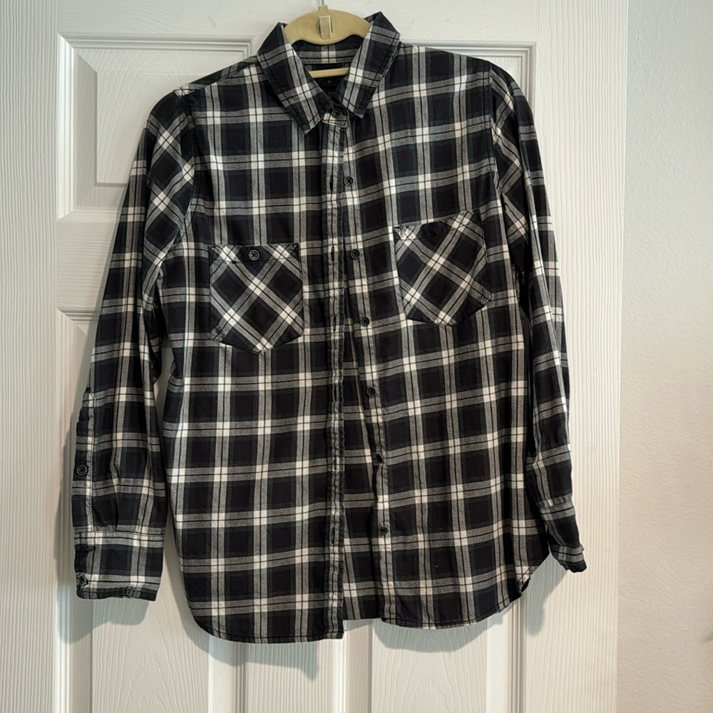 True Religion plaid button down shirt